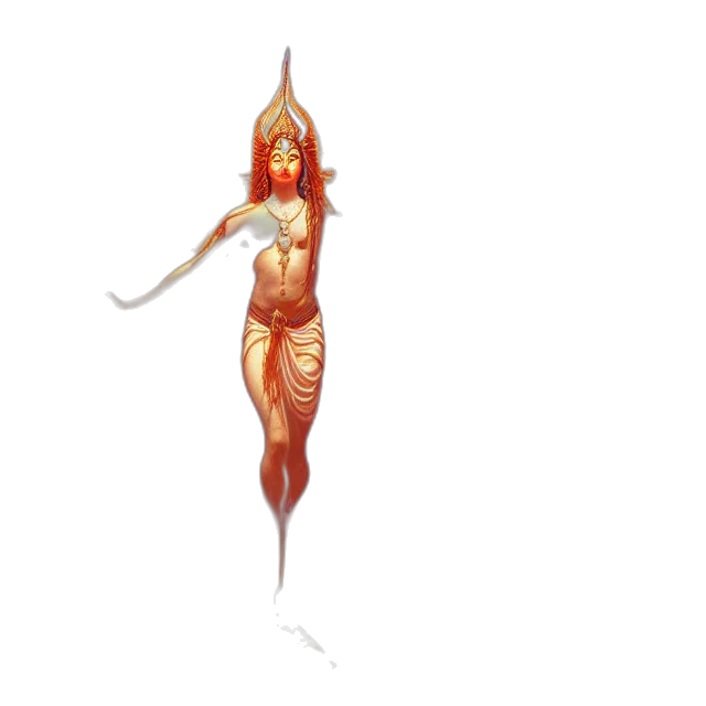 staff, creature, weapon, dress transparent PNG cut-out