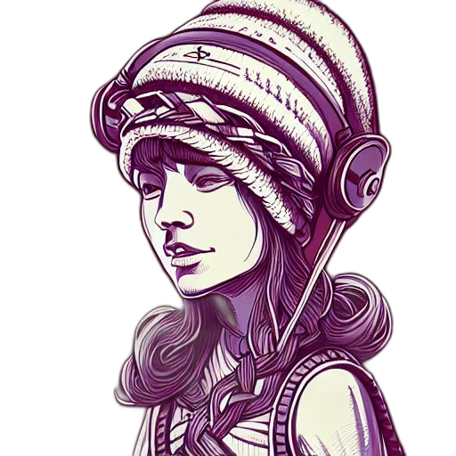 hat, face, cartoon, fantasy art transparent PNG cut-out