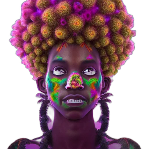 face, mask, crown, hair transparent PNG cut-out