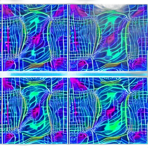 vaporwave, neon, blue, vivid transparent PNG cut-out