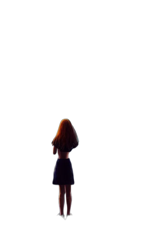 dress, robot, jacket, hair transparent PNG cut-out