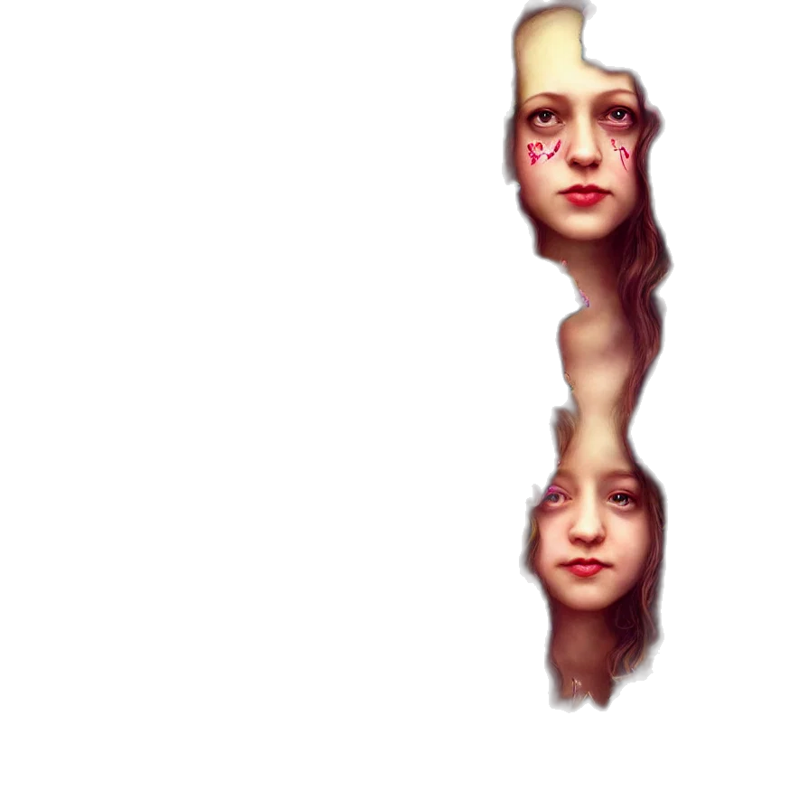 face, mask, crown, creature transparent PNG cut-out