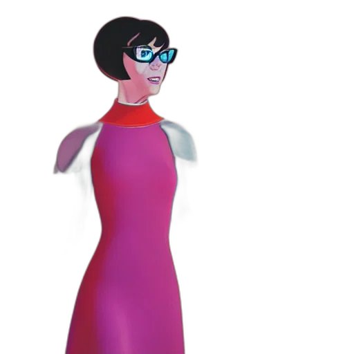 dress, 3d render, cartoon, concept art transparent PNG cut-out