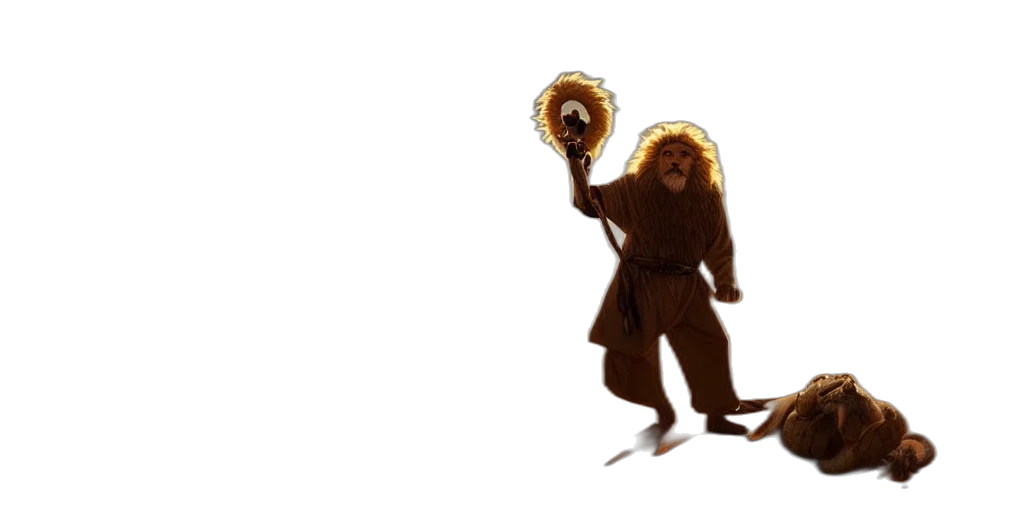 creature, staff, mask, concept art transparent PNG cut-out