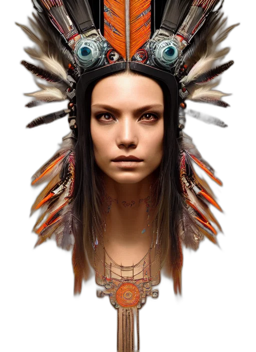 jewelry, face, crown, staff transparent PNG cut-out