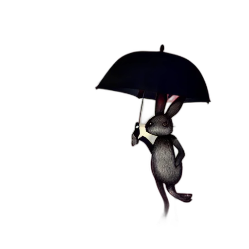 umbrella, hat, animal, staff transparent PNG cut-out