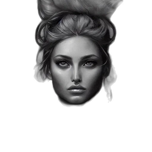 crown, hat, face, hair transparent PNG cut-out