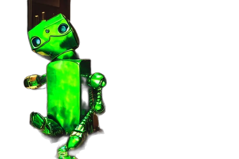robot, animal, jewelry, 3d render transparent PNG cut-out