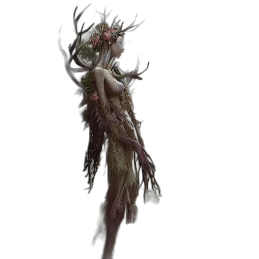 creature, staff, mask, dragon transparent PNG cut-out
