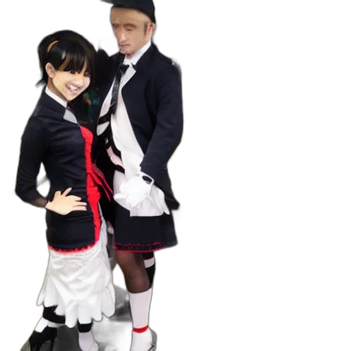 anime, train, costumes, subway transparent PNG cut-out
