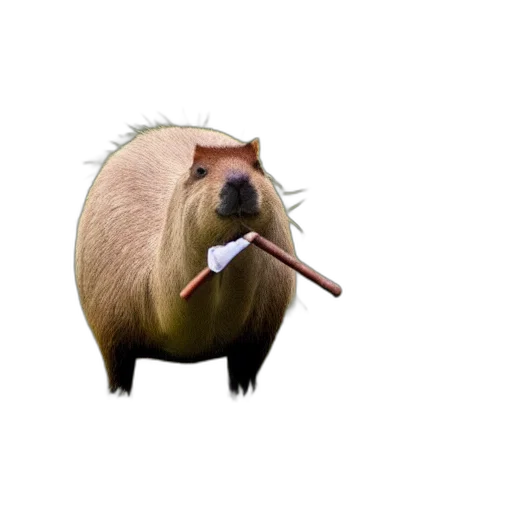 animal, creature, staff, hat transparent PNG cut-out