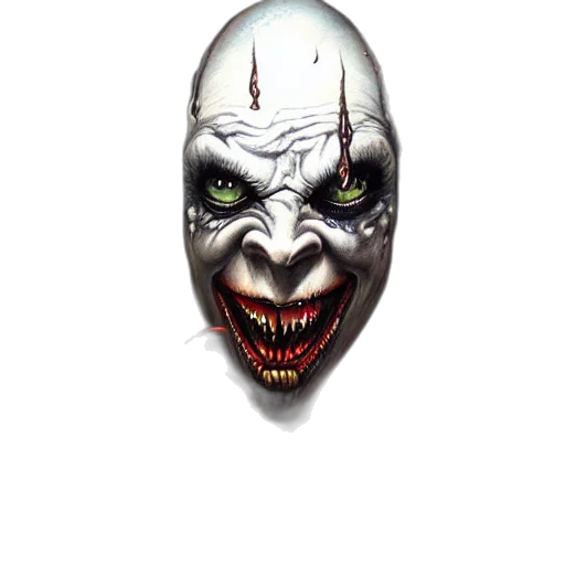 face, mask, creature, concept art transparent PNG cut-out