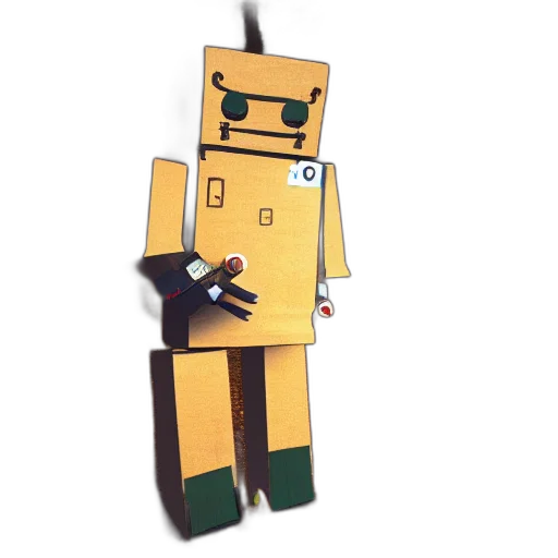 robot, staff, mask, creature transparent PNG cut-out