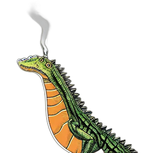 dragon, animal, staff, creature transparent PNG cut-out