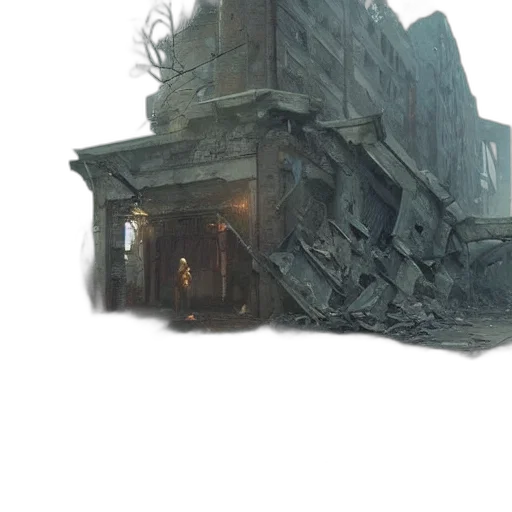 building, weapon, staff, robot transparent PNG cut-out