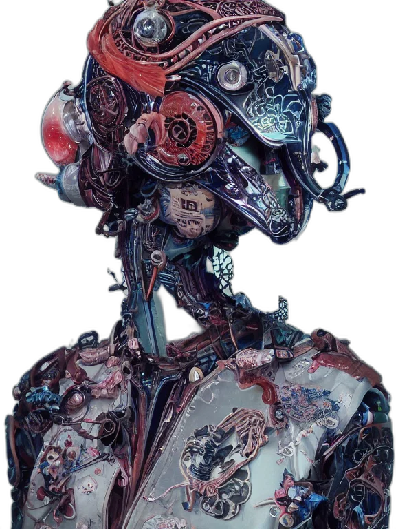 robot, mask, face, crown transparent PNG cut-out