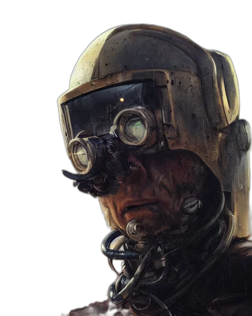 robot, mask, face, staff transparent PNG cut-out