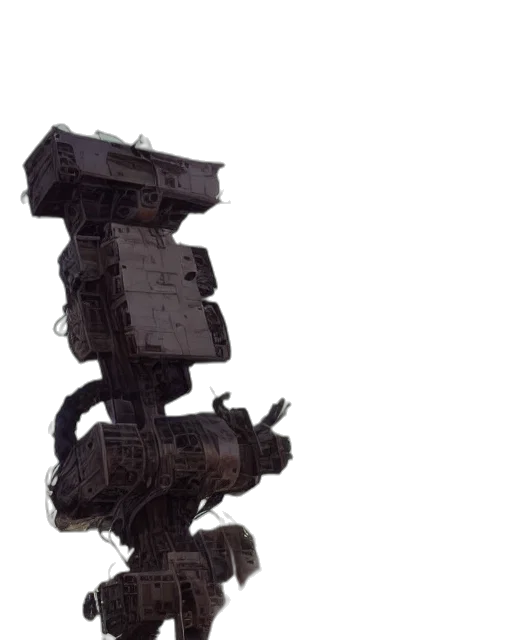 robot, weapon, staff, dragon transparent PNG cut-out