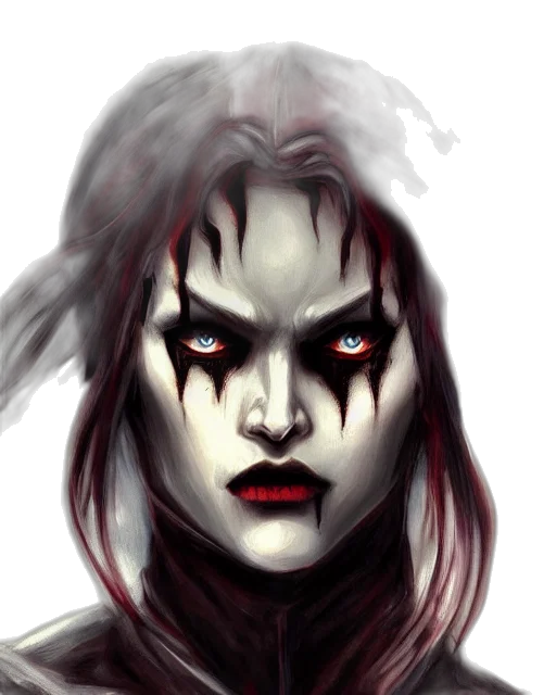 face, mask, creature, fantasy art transparent PNG cut-out