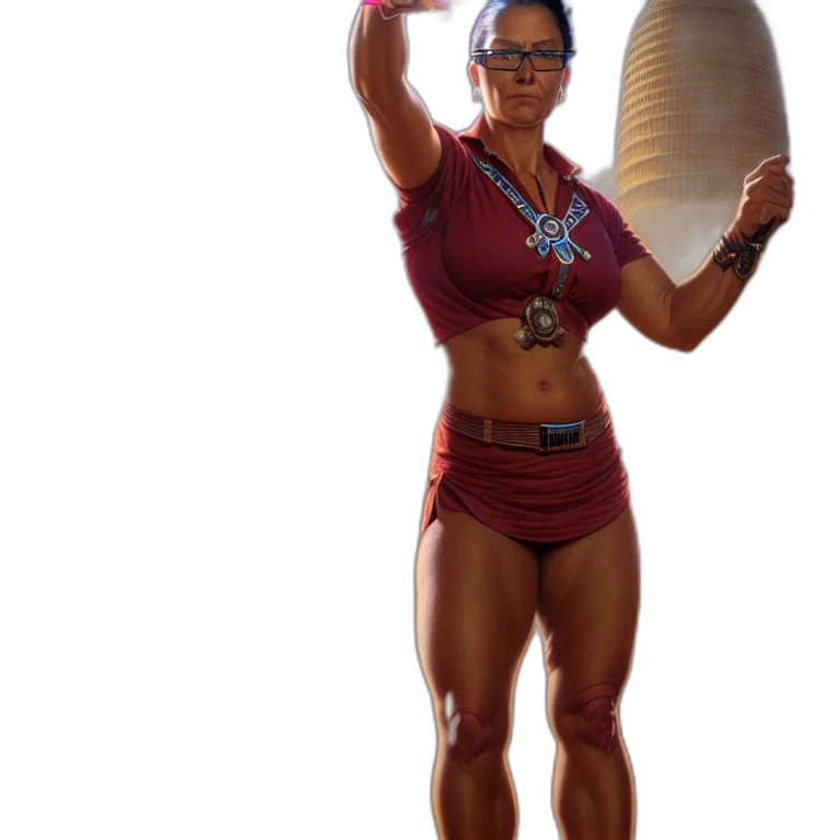 staff, concept art, 3d render, photorealistic transparent PNG cut-out