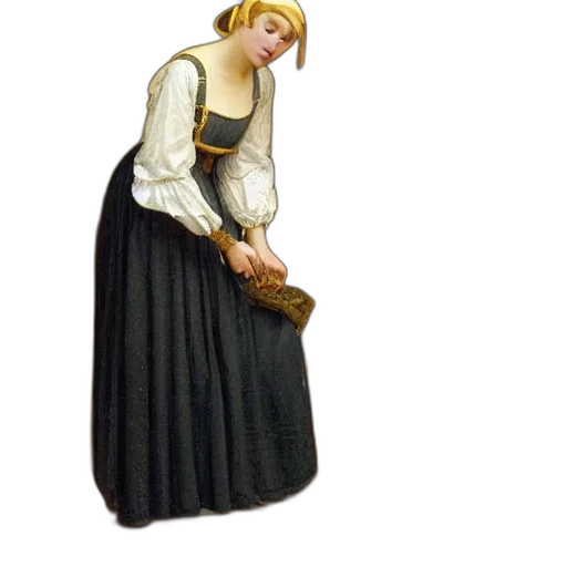 dress, staff, sword, weapon transparent PNG cut-out