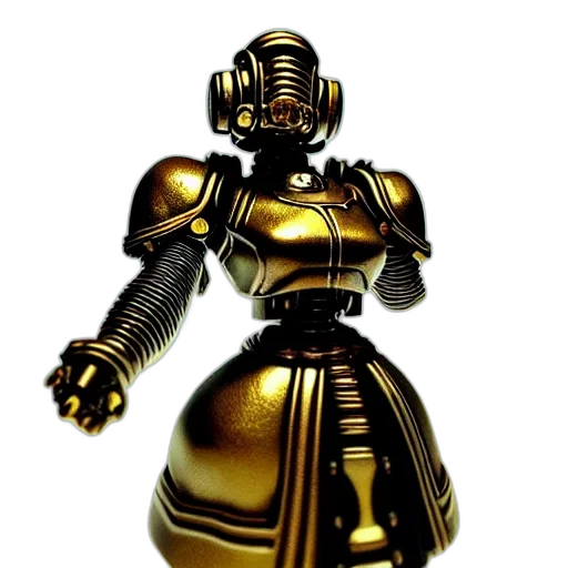 robot, dress, 3d render, concept art transparent PNG cut-out