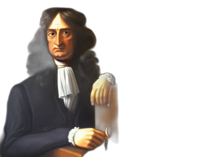 classical, portrait, sir, isaac transparent PNG cut-out