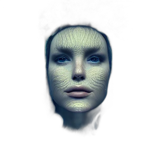 mask, face, robot, creature transparent PNG cut-out
