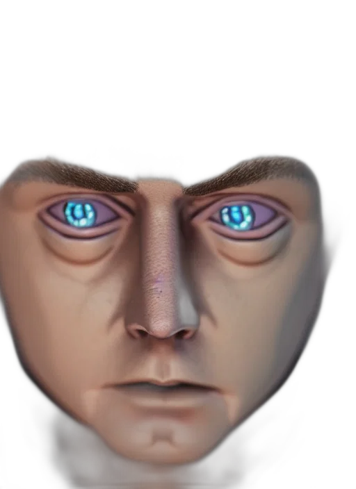 face, mask, robot, creature transparent PNG cut-out