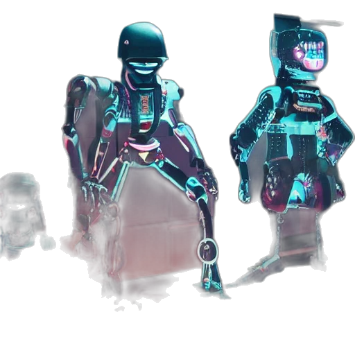 robot, jacket, concept art, cyberpunk transparent PNG cut-out