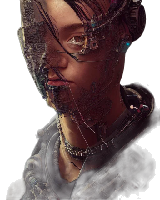 face, mask, robot, jewelry transparent PNG cut-out