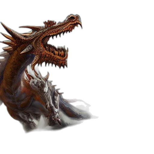 dragon, creature, animal, fantasy art transparent PNG cut-out