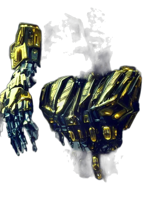 robot, weapon, jewelry, jacket transparent PNG cut-out