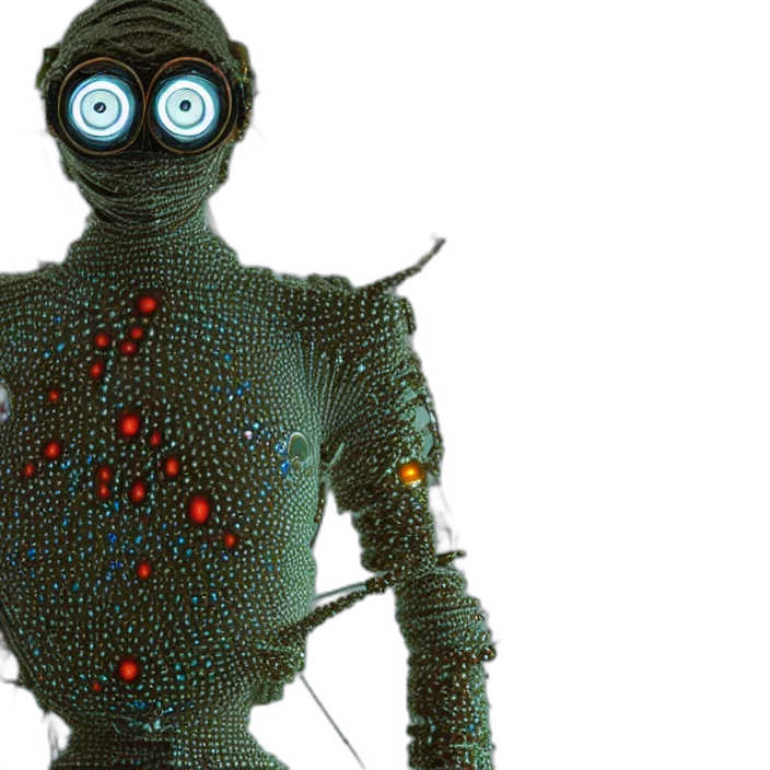 robot, cyberpunk, concept art, cybernetic transparent PNG cut-out