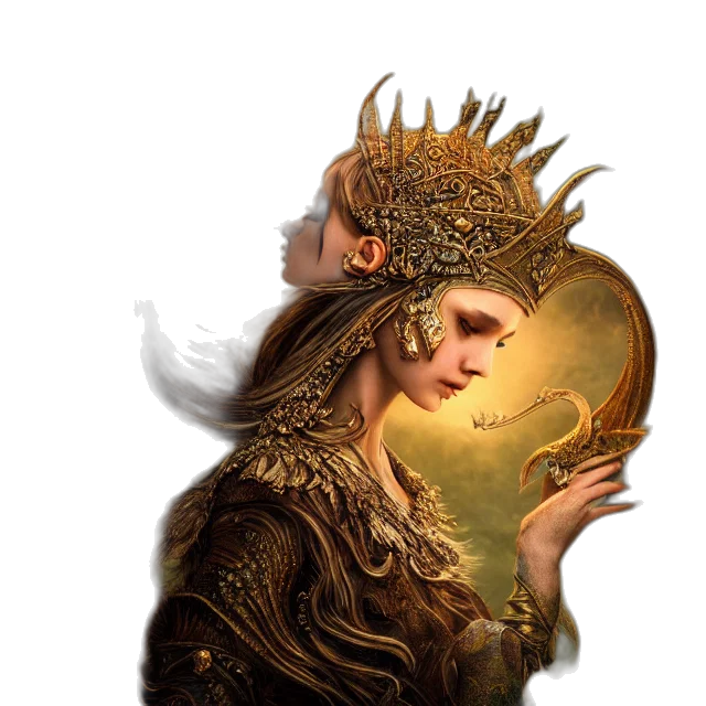crown, dragon, face, jewelry transparent PNG cut-out
