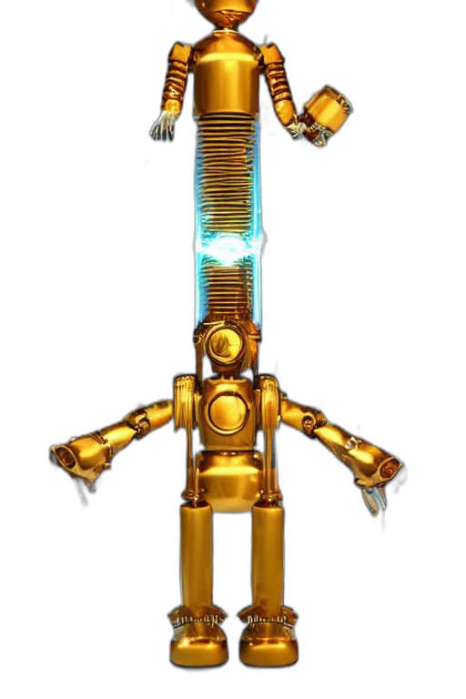robot, staff, weapon, sword transparent PNG cut-out