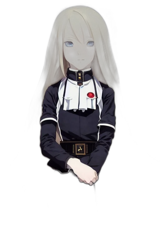 jacket, staff, robot, creature transparent PNG cut-out