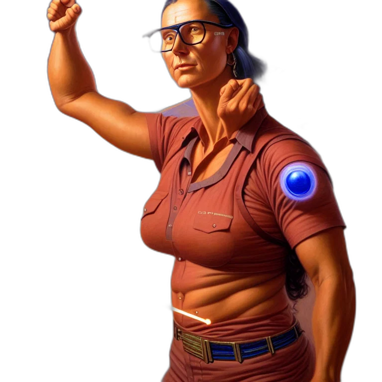 staff, weapon, concept art, 3d render transparent PNG cut-out