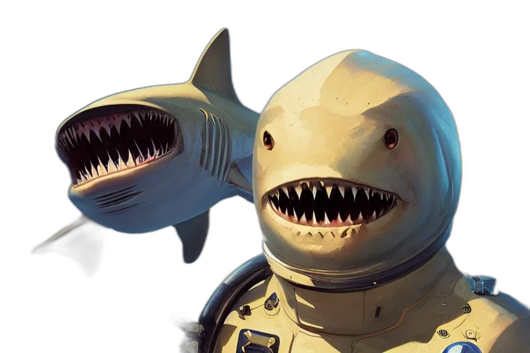 creature, concept art, 3d render, underwater transparent PNG cut-out
