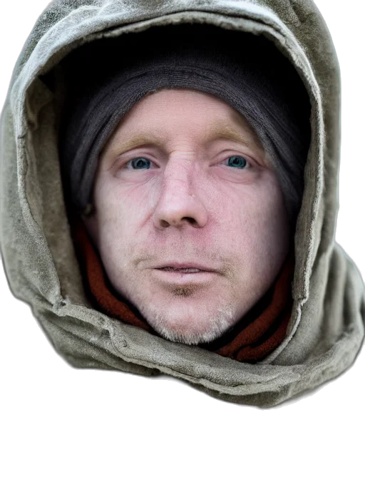 face, mask, staff, hat transparent PNG cut-out