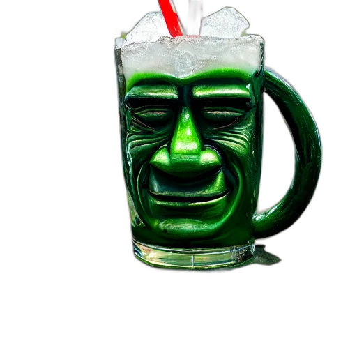 face, mask, bottle, 3d render transparent PNG cut-out