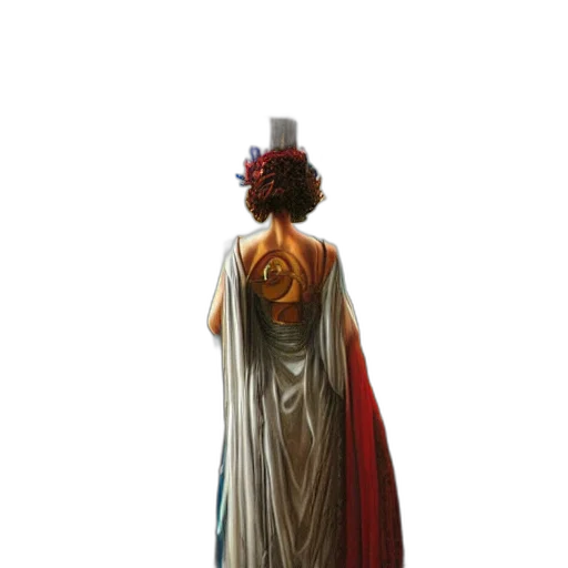dress, crown, staff, bottle transparent PNG cut-out