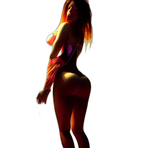 dress, staff, 3d render, concept art transparent PNG cut-out