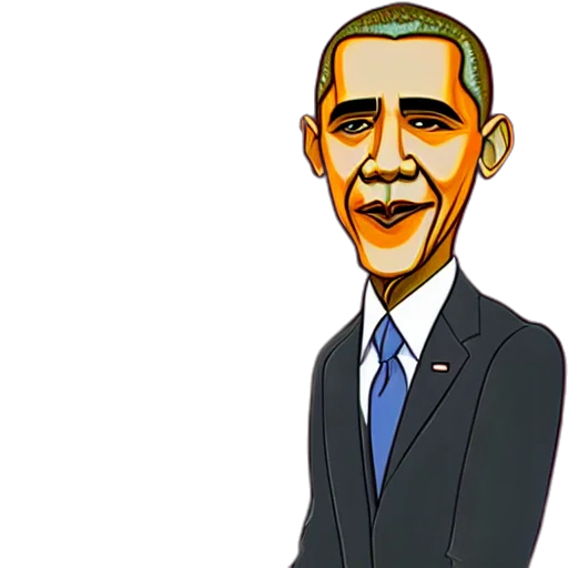 staff, face, cartoon, 3d render transparent PNG cut-out