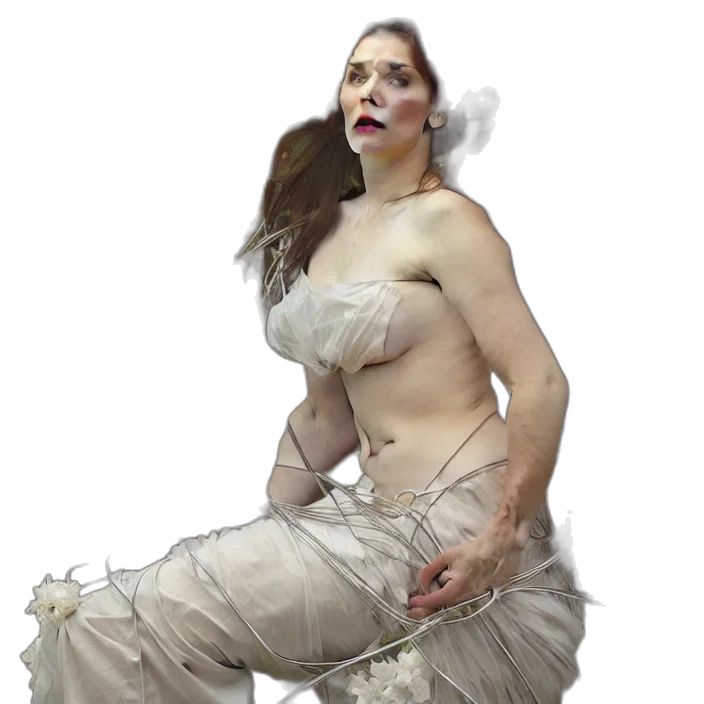 dress, creature, mask, jewelry transparent PNG cut-out