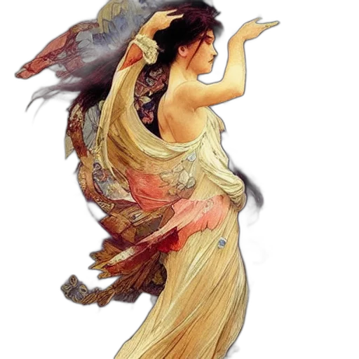 dress, dragon, fantasy art, concept art transparent PNG cut-out