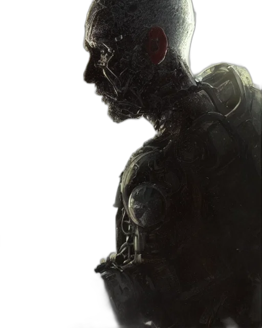 robot, mask, face, creature transparent PNG cut-out