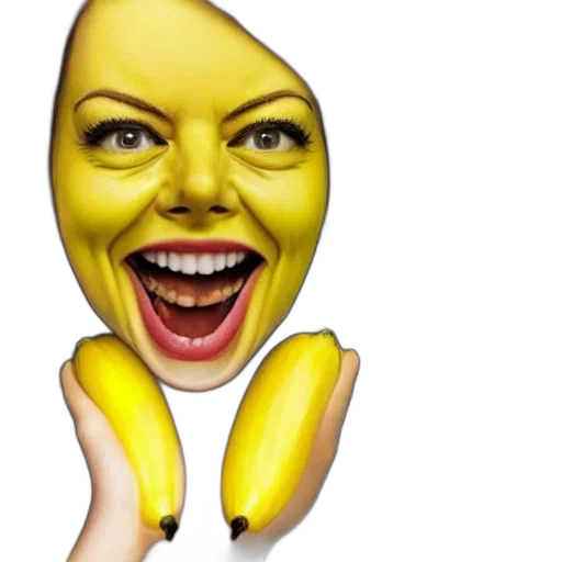 face, mask, food, photorealistic transparent PNG cut-out