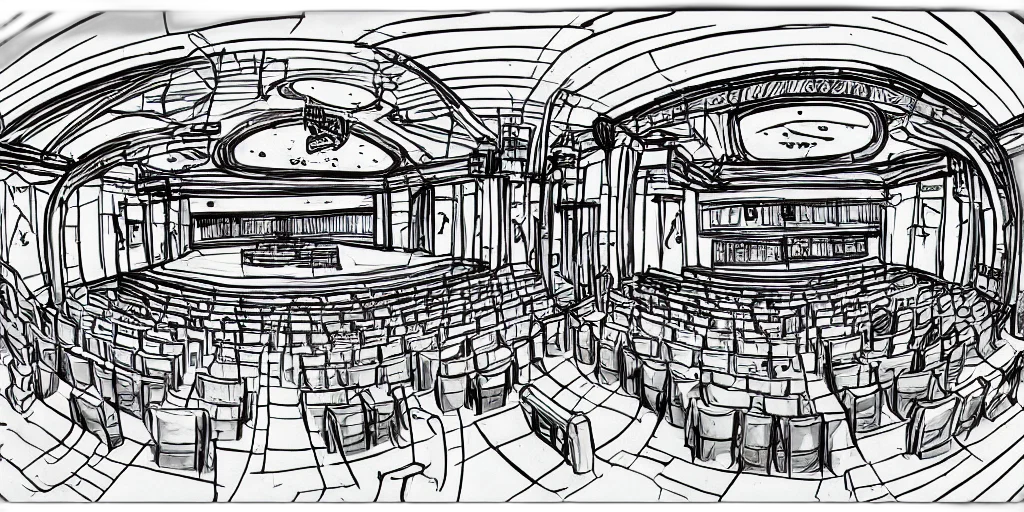 building, concept art, pencil sketch, outer space transparent PNG cut-out