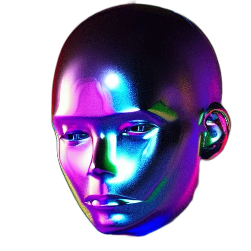 robot, face, mask, creature transparent PNG cut-out